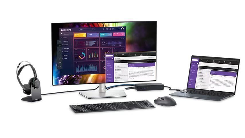 Монітор DELL 27" U2724D HDMI, DP, USB, Audio, IPS, 2560x1440, 120Hz, sRGB 100%, Pivot 364522 фото
