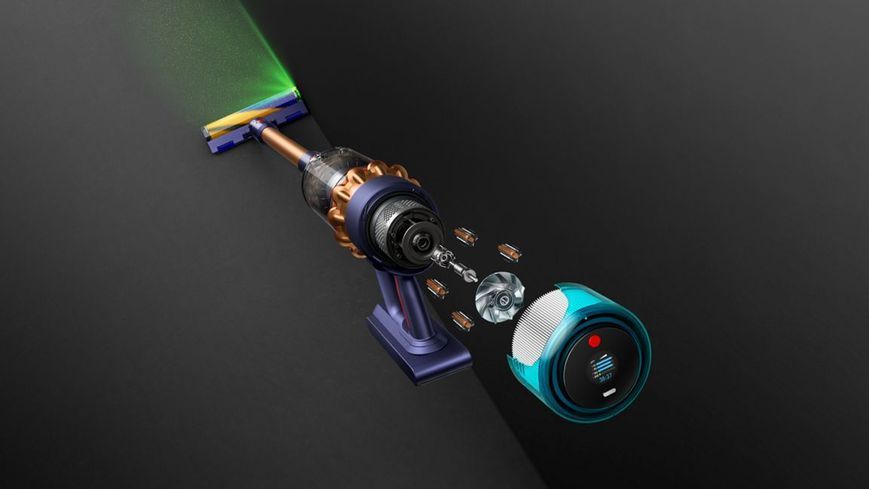 Вертикальний Пилосос Dyson SV23 Gen5 Detect Absolute Prussian Blue/Rich Copper (SV23) (447002-01) EU Plug 270839 фото