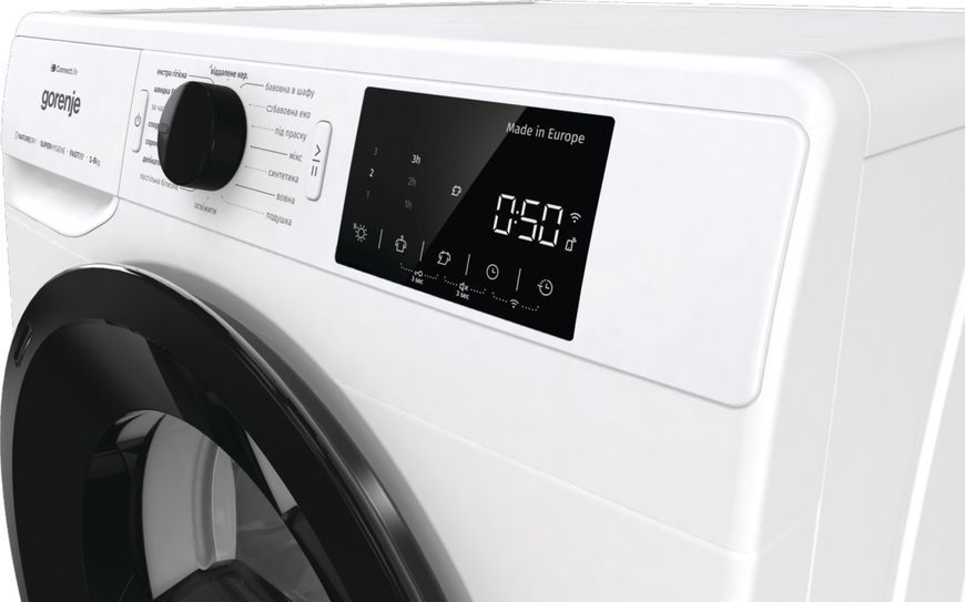 Сушильна машина Gorenje конденсаційна, 8кг, A+++, 60см, дисплей, Wi-Fi, білий (DPNE83GNLWIFI) 375862 фото