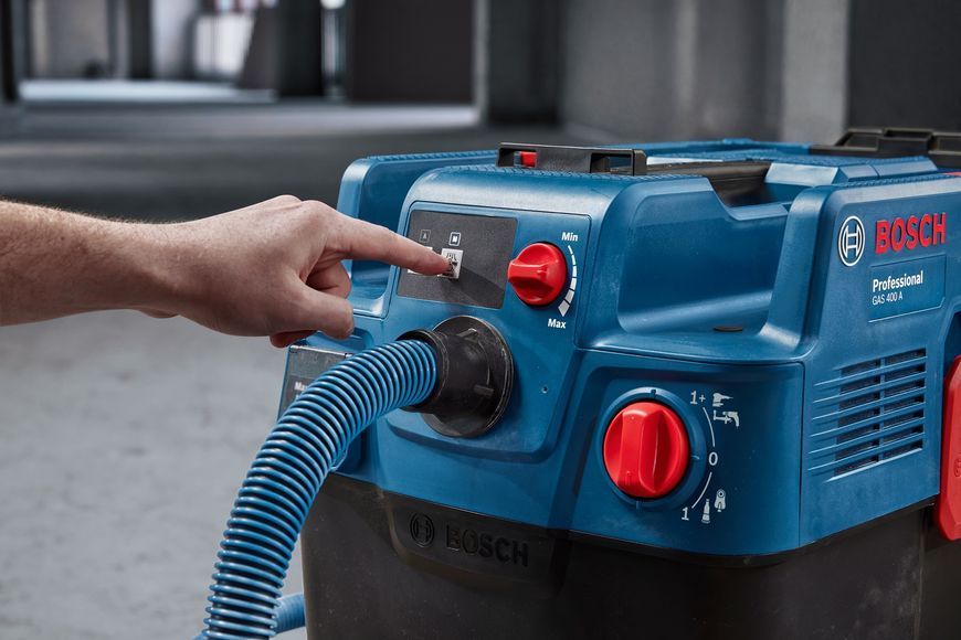 Пилосос професійний Bosch GAS 400 A, 1200Вт, 240мБар, контейнер 40л, 14кг (0.601.9M0.020) 373414 фото