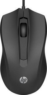 Миша HP 100, USB-A, чорний (6VY96AA) 365578 фото