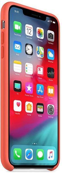 Чохол-накладка iPhone XS Max Apple AAA Silicone case Nectarine 126547 фото