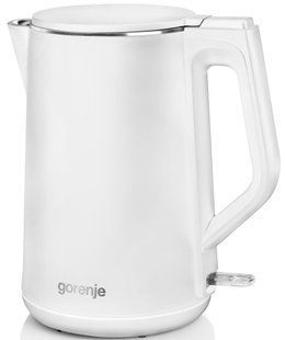 Електрочайник Gorenje 1.5л, пластик, білий матовий (K15DWW) 372073 фото