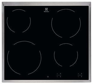 Варильна поверхня Electrolux електрична склокерамічна, 60см, чорний (EHF6240XXK) 366443 фото