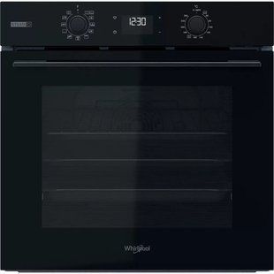 Духова шафа Whirlpool електрична, 71л, A+, дисплей, конвекція, телескопічні напрямні, пара, чорний (OMSK58CU1SB) 368655 фото