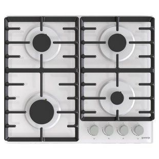 Варильна поверхня Gorenje газова на склі, 60см, чавун, білий (GT642AXW) 368249 фото