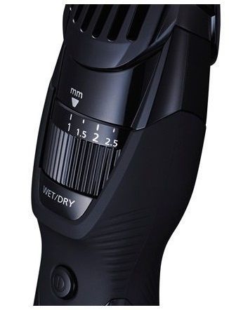 Тример Panasonic, для бороди, вусів, окантовки, акум., роторний мотор, насадок-1, сталь, чорний (ER-GB42-K520) 369849 фото