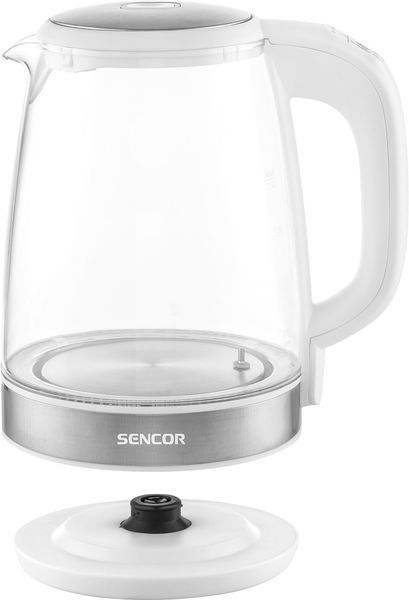 Електрочайник Sencor 2л, Strix, скло, білий (SWK2190WH) 369048 фото
