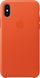 Чохол-накладка iPhone Х Original Leather case MRGK2 Bright Orange 122441 фото 1