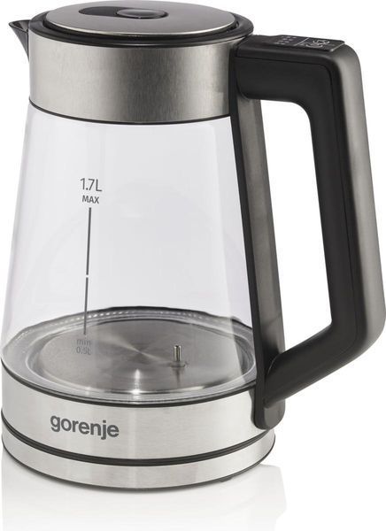 Електрочайник Gorenje 1.7л, 2,200 Вт, скло, нерж (K17TRG) 370131 фото