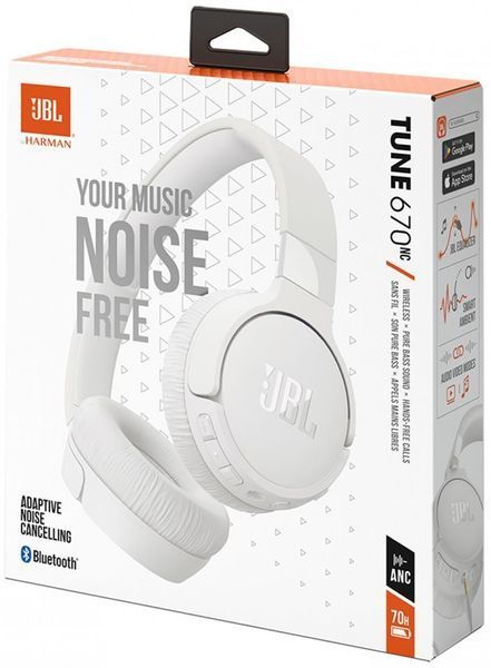 Навушники JBL TUNE 670NC (JBLT670NCWHT) White 273575 фото