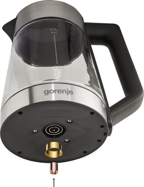 Електрочайник Gorenje 1.7л, 2,200 Вт, скло, нерж (K17TRG) 370131 фото