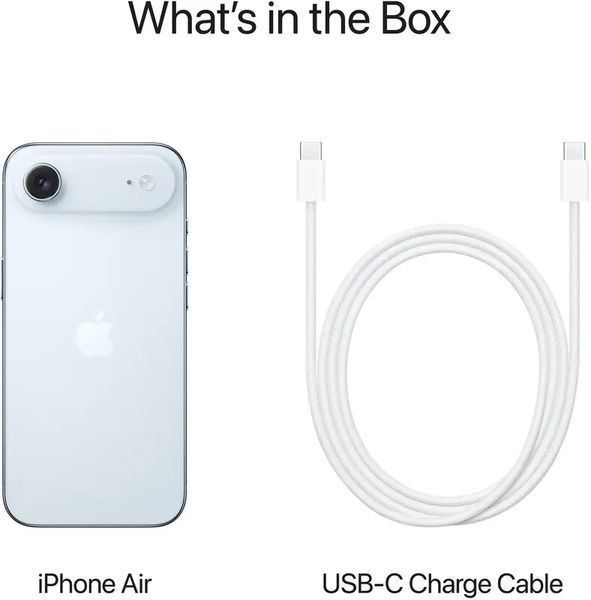 Смартфон Apple iPhone 17 Air 256GB Sky Blue e-Sim (MG364, MG1D4, MG2P4) 393692 фото