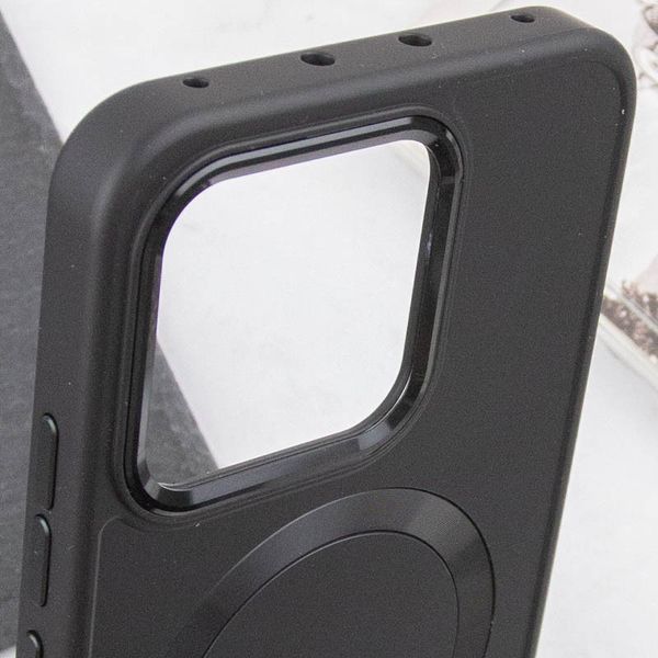 TPU чохол Bonbon Metal Style with MagSafe для Xiaomi 14 Pro Чорний / Black 283998 фото