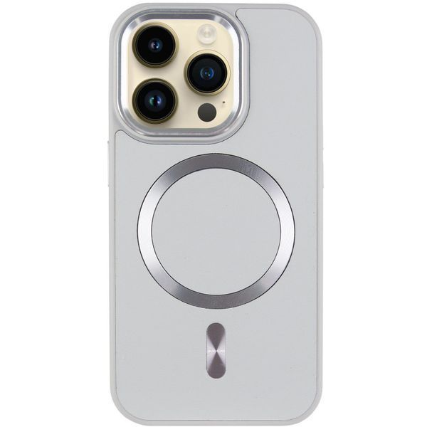 Шкіряний чохол SnapCase with MagSafe для Apple iPhone 14 Pro (6.1") Grey 328996 фото
