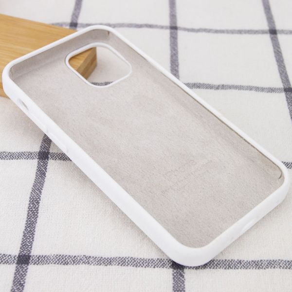 Чохол Silicone Case Full Protective (AA) для Apple iPhone 13 Pro (6.1") Білий / White 215784 фото