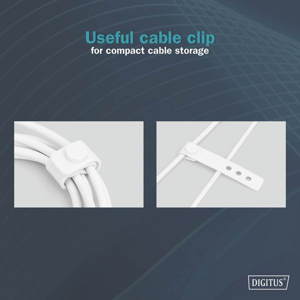 Кабель DIGITUS USB-C > USB-C заряджання/синхронізації, Type-C, 1м, чорний (AK-300343-008-S) 366763 фото