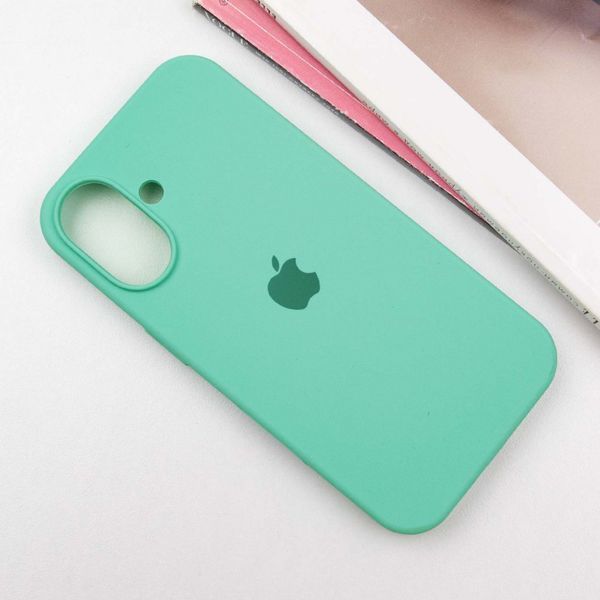 Чохол Silicone Case Full Protective (AA) для Apple iPhone 16 (6.1") Бірюзовий / Marine Green 319353 фото