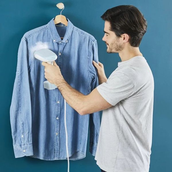 Відпарювач Tefal компактний Access Steam Pocket, 1300Вт, постійна пара - 20гр, біло-блакитний (DT3041E1) 374062 фото