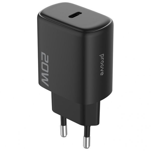 Зарядний Пристрій Proove Silicone Power 2 20W (Type-C) + Cable Type-C to Lightning (1m) (WCSP22010001) black 380658 фото