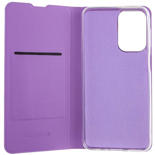 Шкіряний чохол книжка GETMAN Elegant (PU) для Samsung Galaxy A15 4G/5G / M15 5G Бузковий 287711 фото
