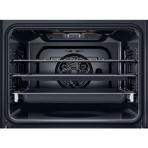 Духова шафа Whirlpool електрична, 71л, A+, дисплей, конвекція, телескопічні напрямні, пара, чорний (OMSK58CU1SB) 368655 фото