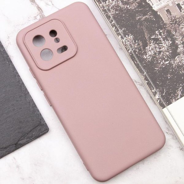 Чохол TPU GETMAN Liquid Silk Full Camera для Xiaomi 13 Рожевий / Pink Sand 397743 фото