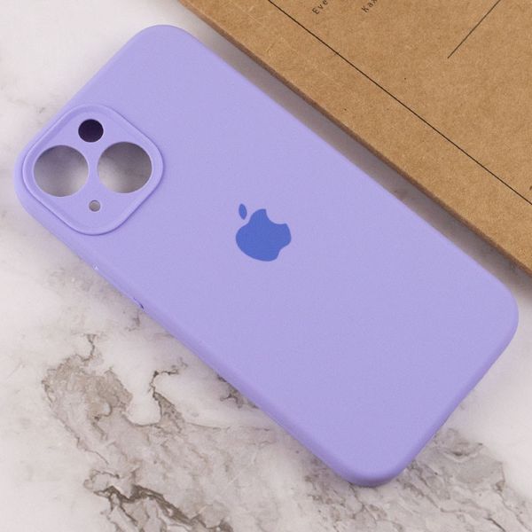 Чохол Silicone Case Full Camera Protective (AA) для Apple iPhone 15 Plus (6.7") Бузковий / Dasheen / PVH 307998 фото