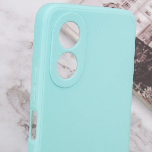 Силіконовий чохол Candy Full Camera для Oppo A38 / A18 Бірюзовий / Turquoise 286340 фото