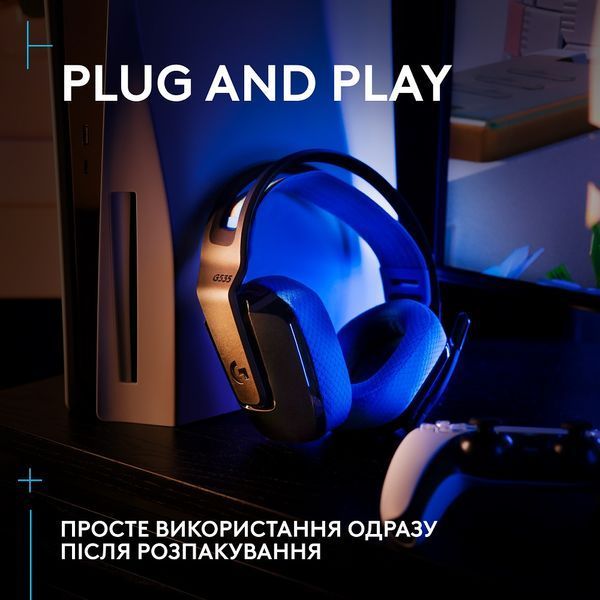 гарнітура LOGITECH G535 LIGHTSPEED Wireless, Black (939-002219) 316234 фото