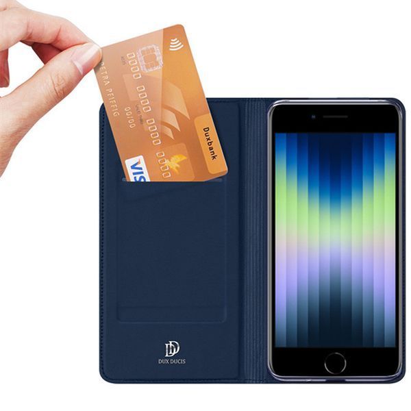 Чохол-книжка Dux Ducis з кишенею для візиток для Apple iPhone 7 / 8 / SE (2020) (4.7") Синій 287369 фото