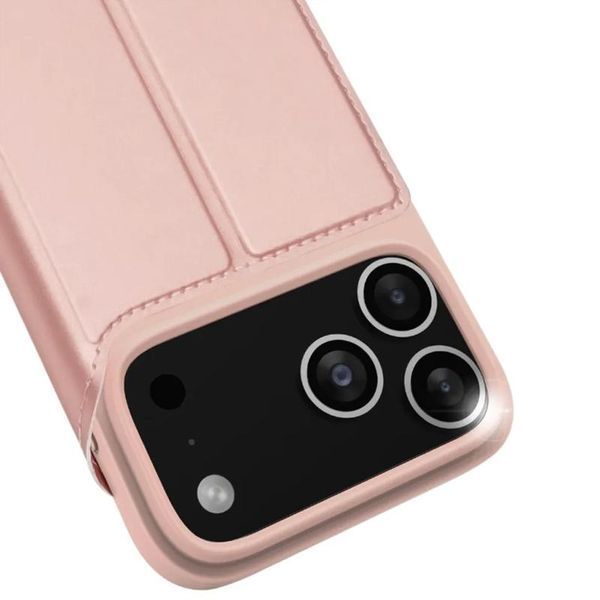 Чохол-книжка Dux Ducis з кишенею для візиток для Apple iPhone 17 Pro (6.3") Rose Gold 393984 фото