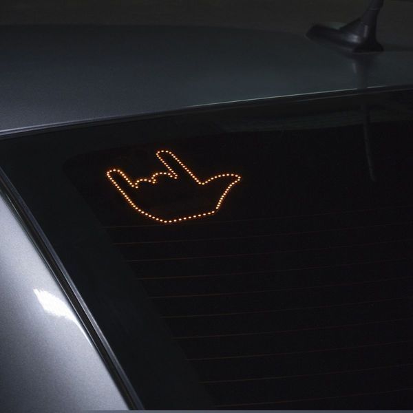 LED Hand на заднє скло автомобіля (without batteries) Black 289193 фото