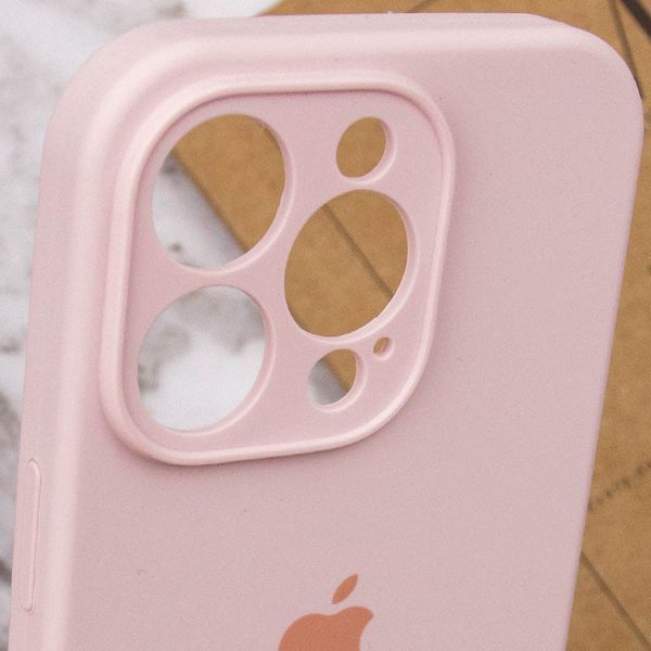 Чохол Silicone Case Full Camera Protective (AA) для Apple iPhone 14 Pro (6.1") Рожевий / Chalk Pink 262107 фото