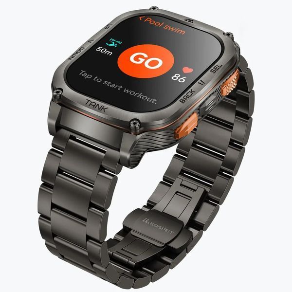 Розумний годинник M3 ULTRA SE TANK M3 ULTRA SE BLK KOSPET 390070 фото