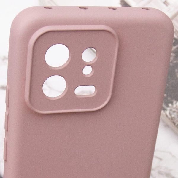 Чохол TPU GETMAN Liquid Silk Full Camera для Xiaomi 13 Рожевий / Pink Sand 397743 фото