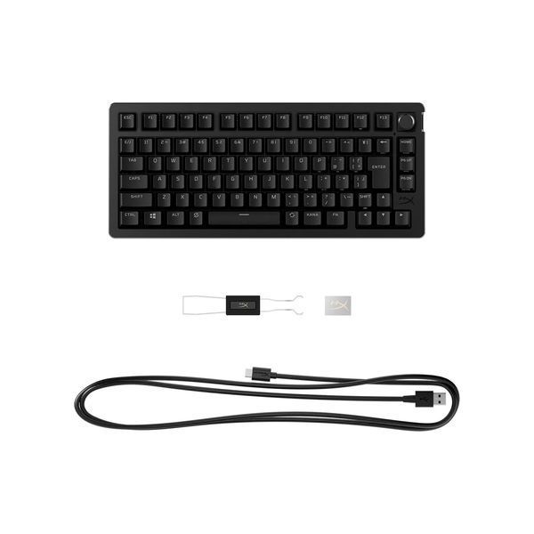 Клавіатура механічна HyperX Alloy Rise 75key, Red, USB-A, EN/UA, RGB, чорний (7G7A4AA) 365961 фото