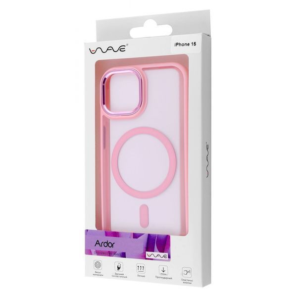 Чохол WAVE Ardor Case with Magnetic Ring iPhone 15 white 348183 фото