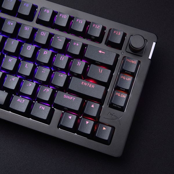 Клавіатура механічна HyperX Alloy Rise 75key, Red, USB-A, EN/UA, RGB, чорний (7G7A4AA) 365961 фото