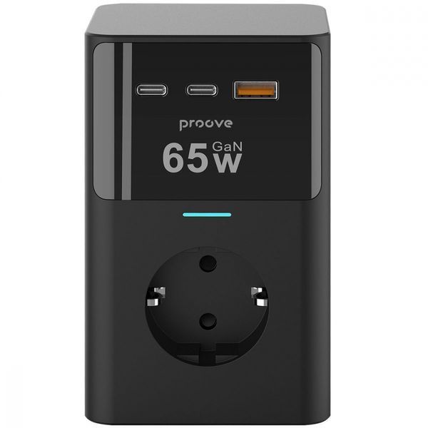 Мережевий фільтр Proove Power Cube 65W (3xAC + 2xType-C + 1xUSB) 1.5m (PSPC36801201) black 359192 фото