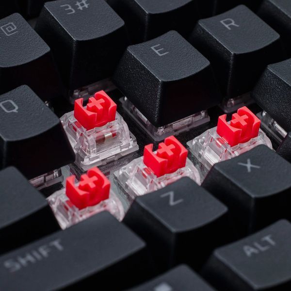 Клавіатура механічна HyperX Alloy Rise 75key, Red, USB-A, EN/UA, RGB, чорний (7G7A4AA) 365961 фото