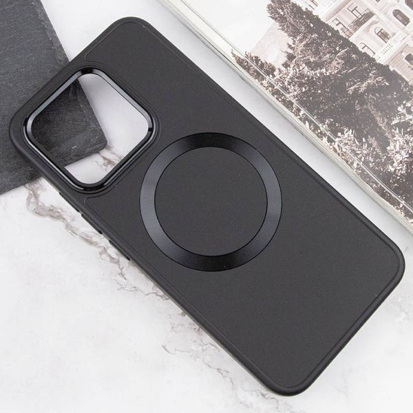 TPU чохол Bonbon Metal Style with MagSafe для Xiaomi 14 Pro Чорний / Black 283998 фото