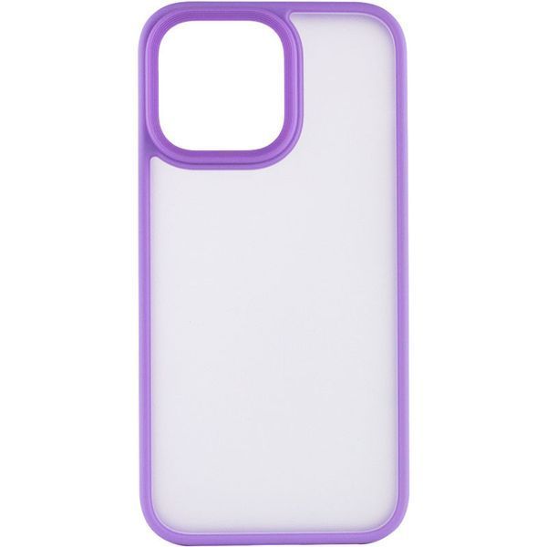 TPU+PC чохол Metal Buttons для Apple iPhone 14 Pro (6.1") Бузковий 255062 фото