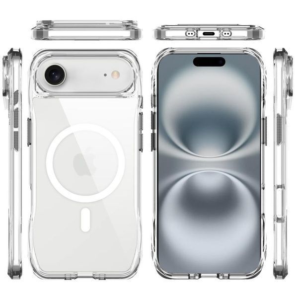 Чохол TPU Space Octagon with MagSafe для Apple iPhone 17 Air (6.5") Clear 403415 фото