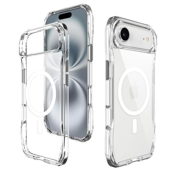 Чохол TPU Space Octagon with MagSafe для Apple iPhone 17 Air (6.5") Clear 403415 фото