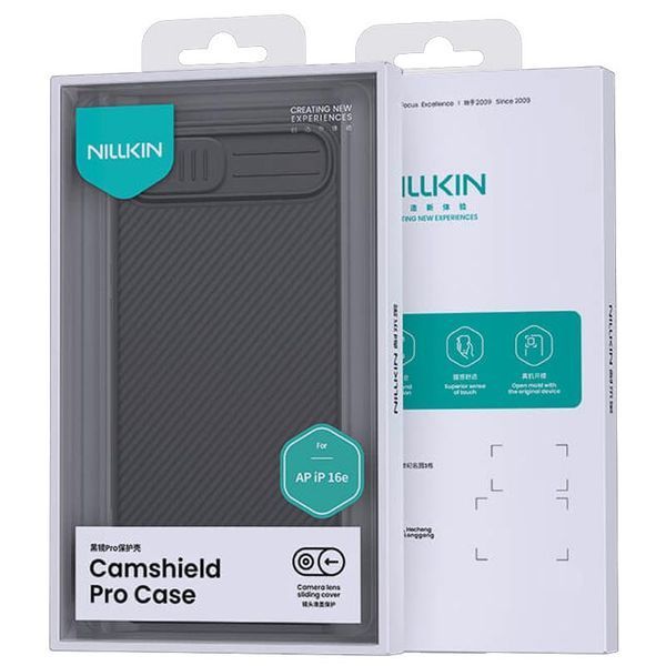 Карбонова накладка Nillkin CamShield Pro для Apple iPhone 16e (6.1") Black 361259 фото