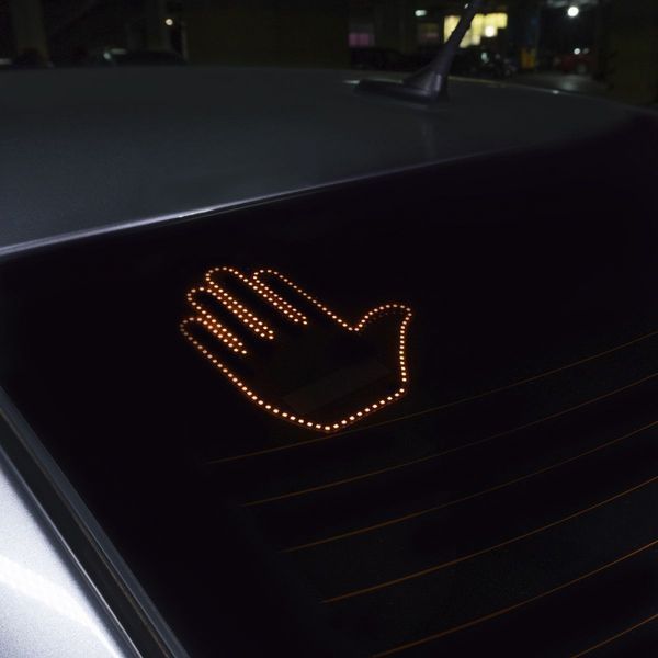 LED Hand на заднє скло автомобіля (without batteries) Black 289193 фото