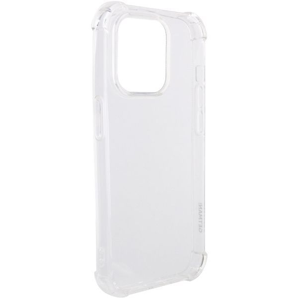 TPU чохол GETMAN Ease logo посилені кути для Apple iPhone 16 Pro (6.3") Безбарвний (прозорий) 317530 фото