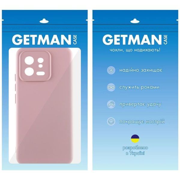 Чохол TPU GETMAN Liquid Silk Full Camera для Xiaomi 13 Рожевий / Pink Sand 397743 фото