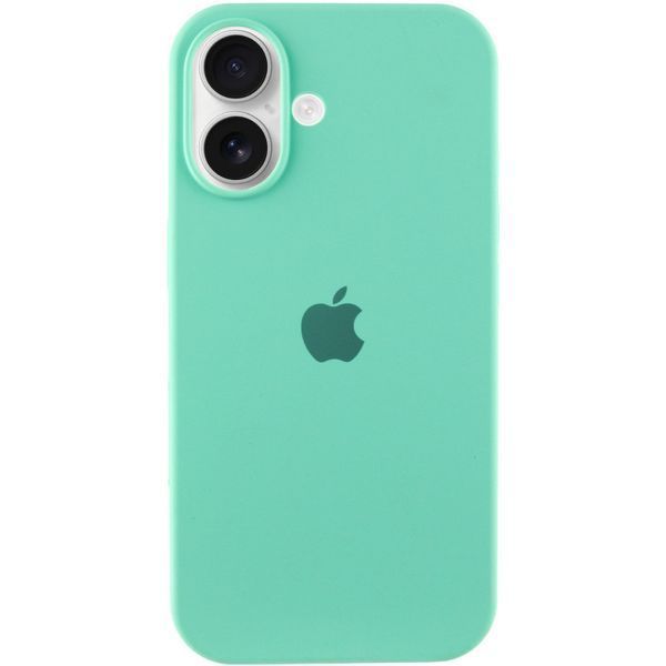 Чохол Silicone Case Full Protective (AA) для Apple iPhone 16 (6.1") Бірюзовий / Marine Green 319353 фото